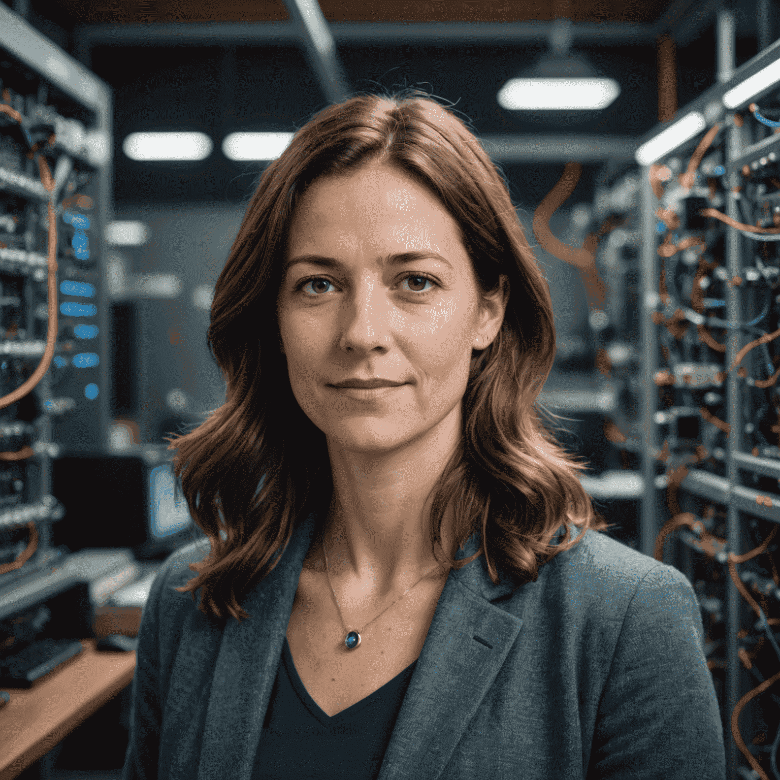 Portrait of Sarah Johnson, a quantum computing researcher with a Ph.D. in Physics from the University of Cambridge.